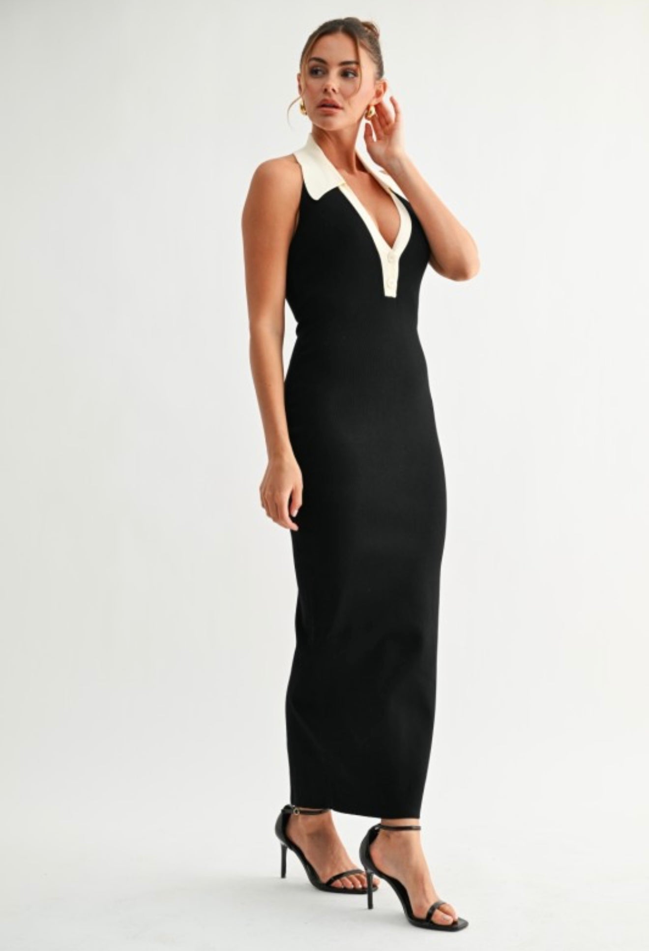 Black & White Maxi Dress