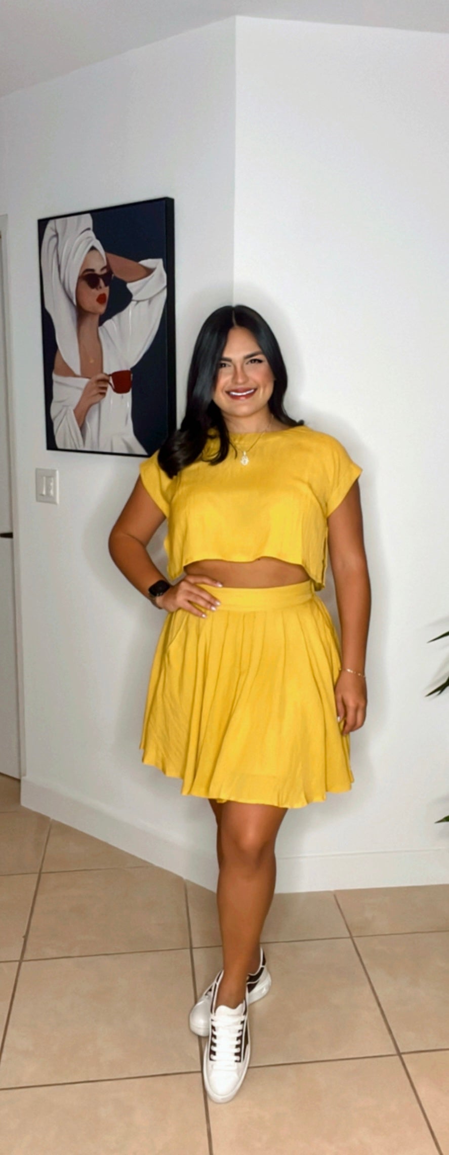 Mustard Skirt Set