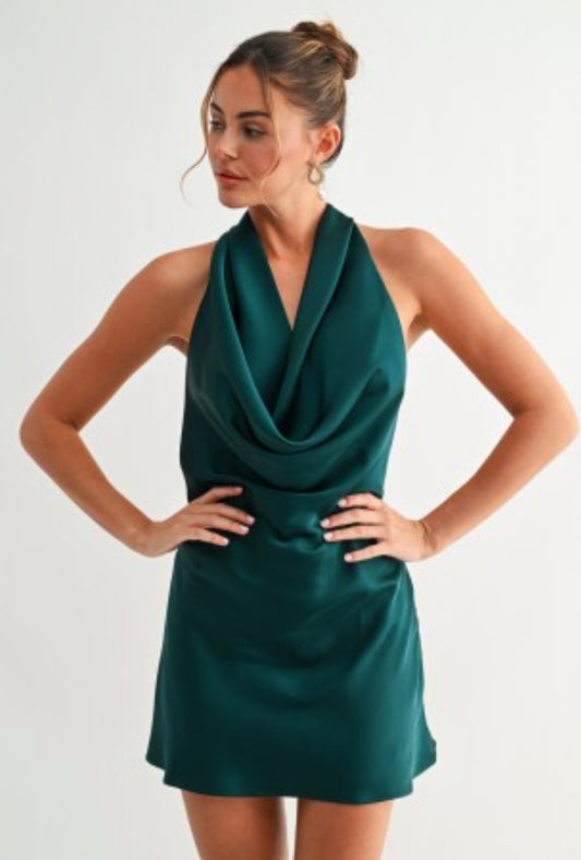 Emerald Mini Dress